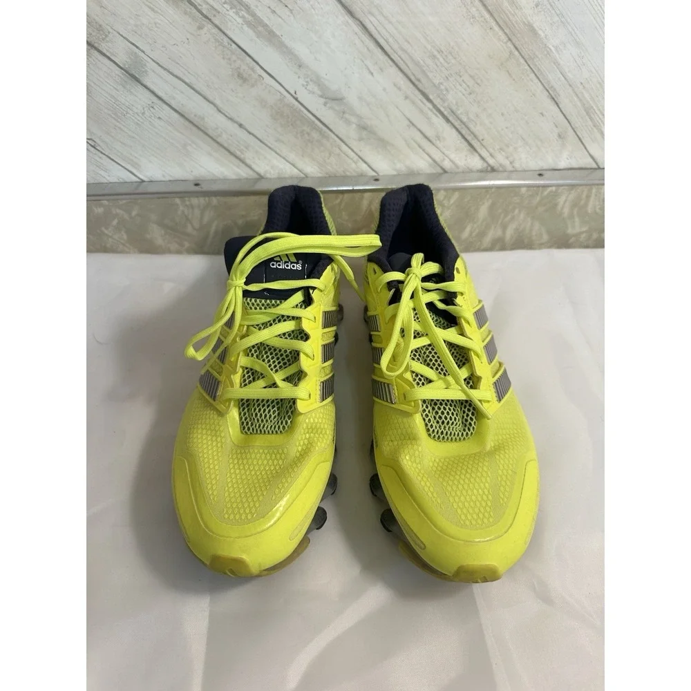 Adidas Springblade Ignite Mens Shoes 10 Neon Yellow Black Shoes LIGHT DAMAGED